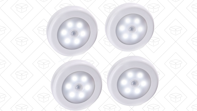 4-Pack Motion Sensing Night Lights, $13 with code 77TY9PNE